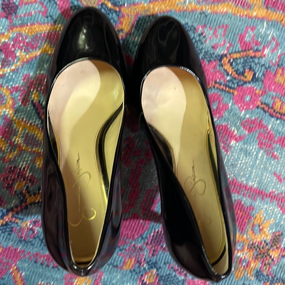 Jessica Simpson patent leather heels